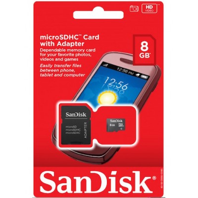 SanDisk microSDHC Card 8 GB With Adapter Best Offer Price in Sharjah UAE