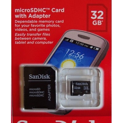 SanDisk microSDHC Card 32GB With Adapter Best Offer Price in Sharjah UAE