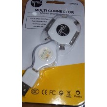 Retractable 6 In 1 Multi Connector Charging Usb Best Offer Price in Sharjah