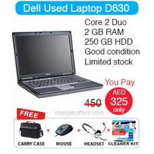 Dell Used Laptop D630 Offer Price in Sharjah UAE