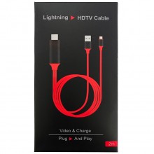 For iPhone Lightning HDTV Cable Plug N Play 
