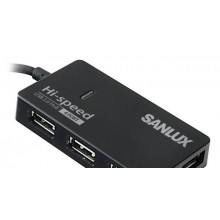 SANLUX Hi -Speed 4 Port USB 2.0 Hub SYHB-215 