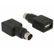 Mini PS2 to USB Female Adapter Converter Connector