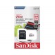 SanDisk Ultra microSDXC UHS-I 80 MB/s Card with Adapter 64GB - SDSQUNS-064G-GN3MA