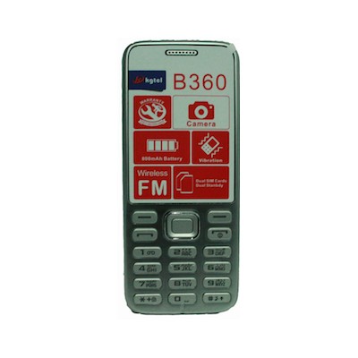Kgtel B360 Mobile Phone Dual Sim ,Camera, Gold