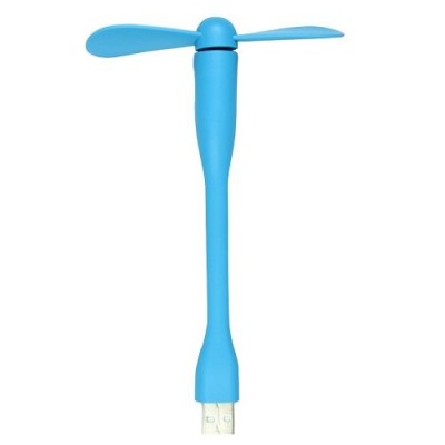 Casotec Silicone Mini Portable & Flexible USB Fan - Sky Blue