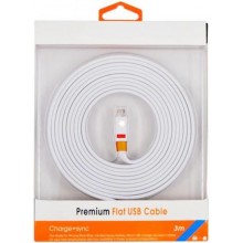Premium Flat USB Data Charging Cable for Lightning 3m 