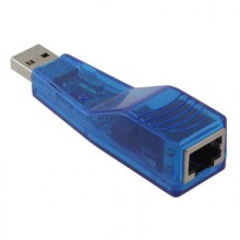 USB 2.0 To RJ45 LAN Ethernet Adapter Blue