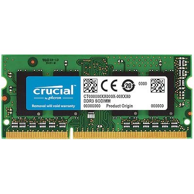 Crucial 8GB Single DDR3/DDR3L Laptop Memory